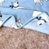 100x75cm Coral Fleece Warm Bullterrier Print Pet Bed Mats House Soft Blankets for Small Medium Large Cats Dogs 5