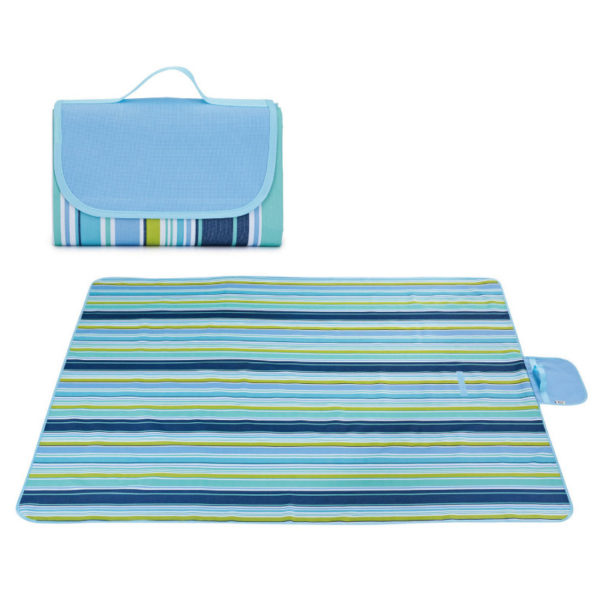 2 Size Foldable Outdoor Camping Pad Picnic Beach Mat Sleeping Oxford Mattress Blanket  Baby Climb Plaid Beach Blanket Waterproof