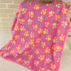 3 Color Cute Floral Pet Cat Sleep Warm Paw Print Dog Cat Puppy Fleece Soft Dog Blanket Pet Dog Beds Mat for dogs 40 X 60cm 3