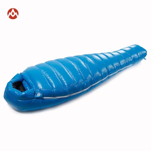 AEGISMAX  G Sleeping Bag  95% White Goose Down Mummy Camping  Cold Winter Ultralight Baffle Design Camping Splicing  Lengthened