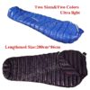 Aegismax M2 Lengthened Blue Wing Mummy Sleeping Bag Ultralight White Goose Down Outdoor Camping Hiking Saco de dormir 200cm*86cm 3