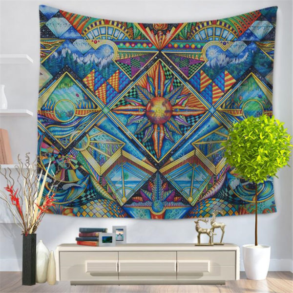 Ethnic Style Home Tapestry Multifunction Print Beach Towel Blanket Tablecloth For Party Decooration Supplise 7 Style Free Ship