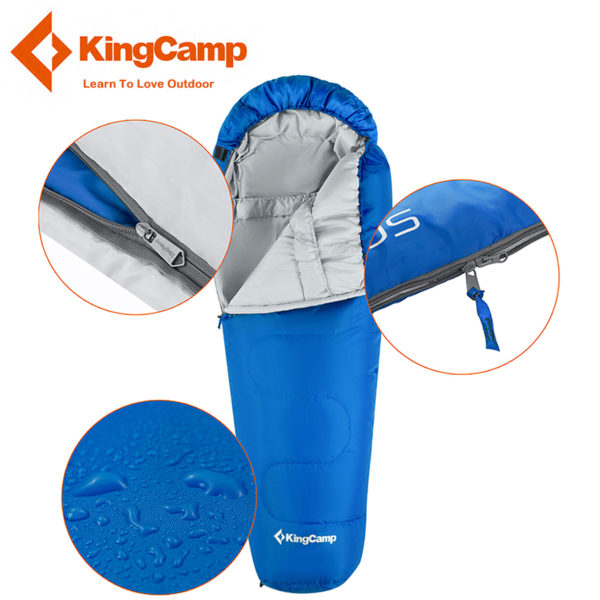 KingCamp Mummy Cotton Sleeping Bag Waterproof Ultralight Outdoor Lazy Bag Camping Travel Hiking Adult Sleeping Bags 3 Season