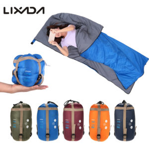 LIXADA 190*75cm Envelope Sleeping Bag Adult Camping Outdoor Mini Walking beach Sleeping Bags Ultralight Travel Bag Spring Autumn