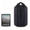 Lightweight Nylon Compression Stuff Sack Bag Waterproof Outdoor Camping Small Sleeping Bag Black Drawstring Bag 43 * 23 * 23cm 3