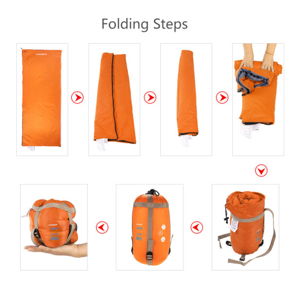 Lixada190 * 75cm Outdoor Envelope Sleeping Bag Camping Travel Hiking Multifunction Ultra-light 680g