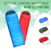 Multifuntional Outdoor Thermal Sleeping Bag Envelope Hooded Travel Camping Keep Warm Water Resistant Sleeping Bags Lazy Bag