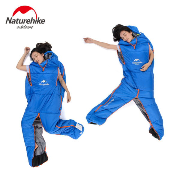 Naturehike Splicing Mummy Single Sleeping Bag Cotton Leg Split Family Outdoor Indoor Human Shape Adult Camping Sleeping Bag