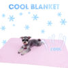 Self-cooling Pet Blanket for Dog Cats Ultra Soft Breathable Sleep Pad Heat Relief In Summer Material Snuggly Mat for All Seasan