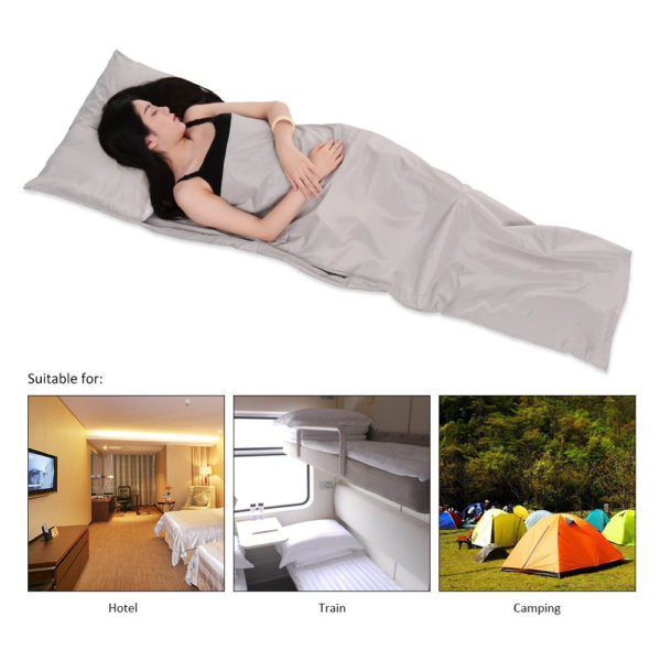 Ultralight design Outdoor Sleeping Bag 70 * 210cm Camping Hiking Bag Liner Portable folding Travel Bags 3 Colors