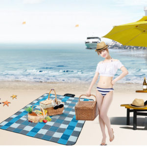 Wind Tour Beach Camping Mat 5 Colors Waterproof Outdoor Picnic Pad Baby Climb Ground Plaid Moistureproof Blanket 2*1.5m